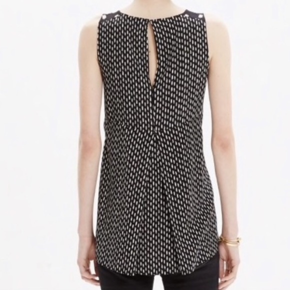 Madewell Sunbase Black Ikat Print Top Sz XS - Picture 2 of 16